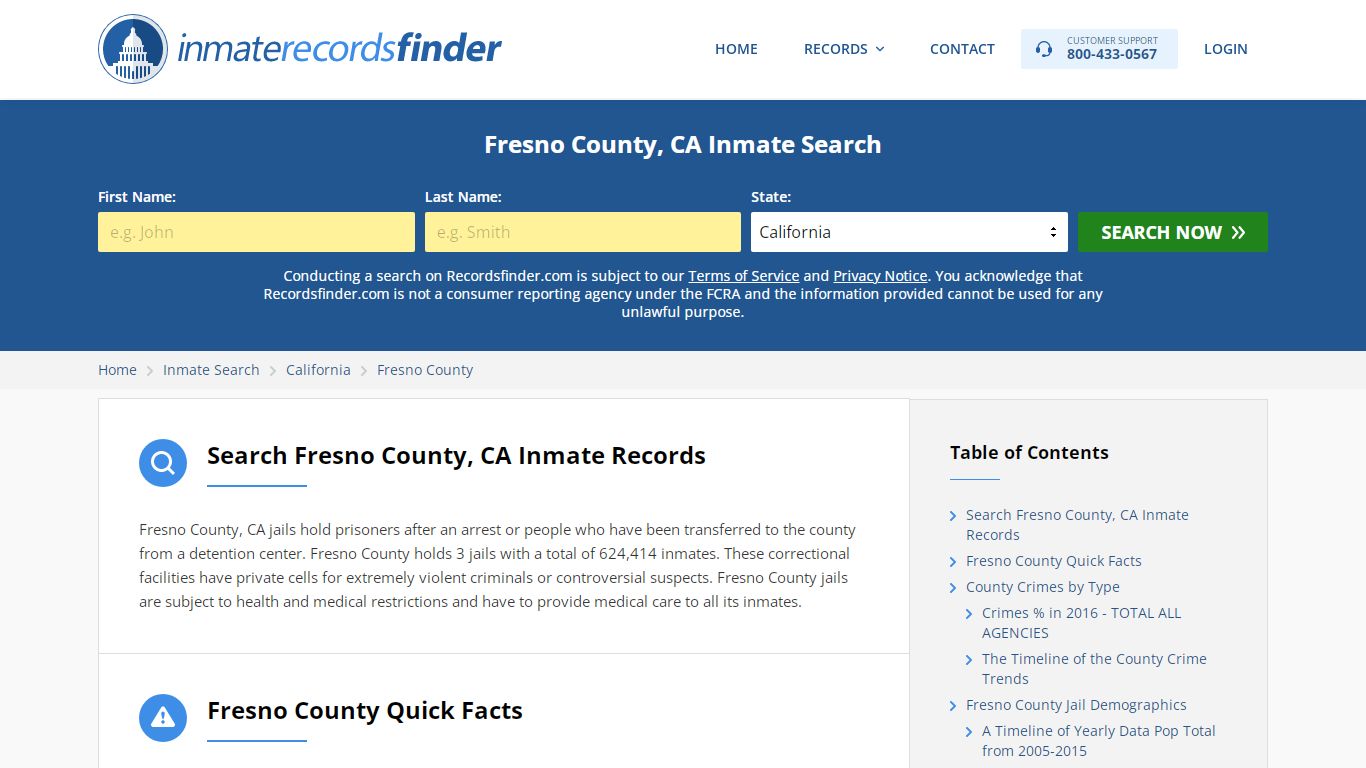 Fresno County, CA Inmate Lookup & Jail Records Online